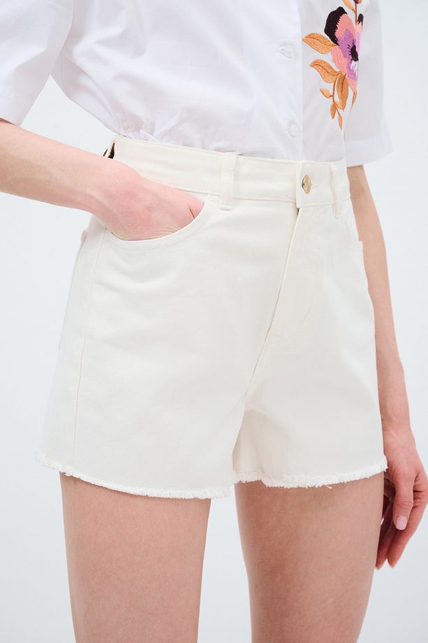 Cepli Denim Şort - 4