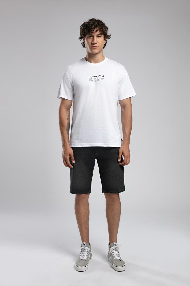 Rolanes Men's 100% Cotton O-Neck T-Shirt White