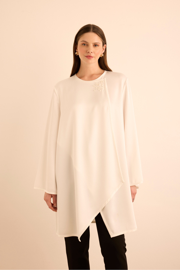 İnci İşlemeli Tunik - 6