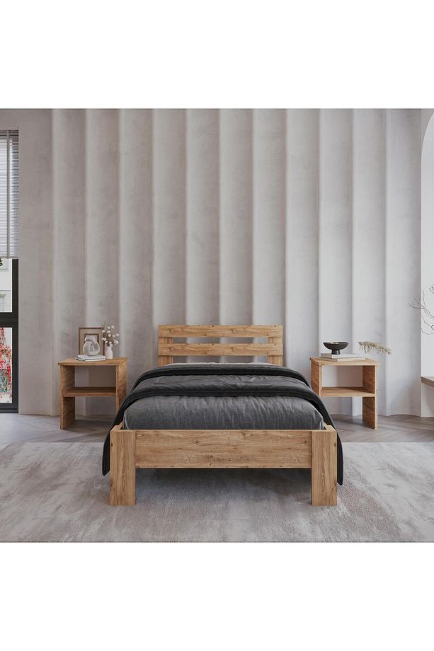 Letto Atlantik Mdf Karyola | Tek Ve Çift Kişilik Yatak Uyumlu, Kolay Kurulum - 1
