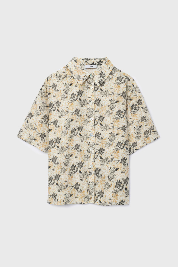 Kısa Kollu Desenli Gömlek - 6