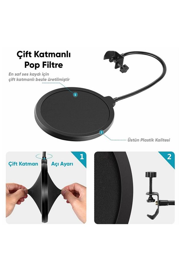 PF01 Çift Katman Pop Filtre - Filter - 3