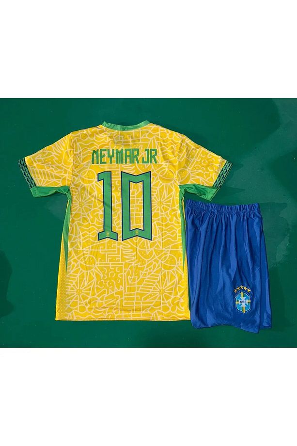 Neymar Jr Brezilya Milli Takım Forma Şort Ve Çorap Seti - 3