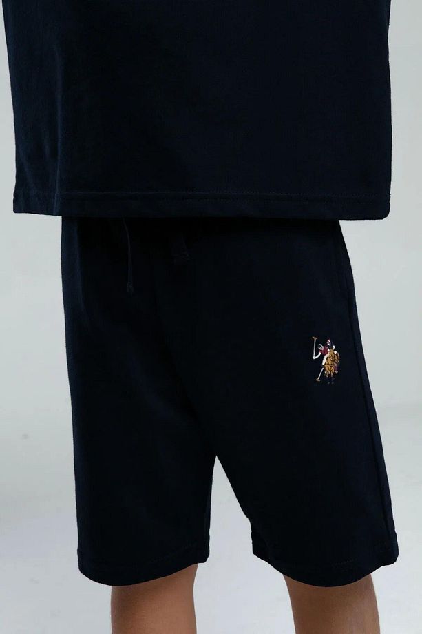 Garson Erkek Çocuk Logolu Bisiklet Yaka Kısa Kollu Şortlu Pijama Takım - 3