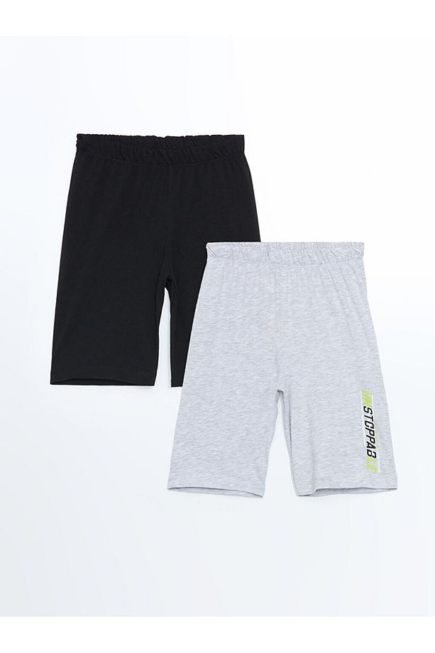 Yeni Sezon Beli Lastikli Erkek Cocuk Pijama Sort 2'li - S57368Z4 - 1