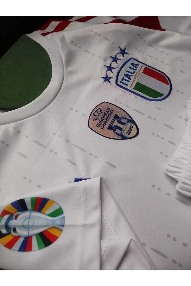 Euro 2024 Italya Milli Takım Çocuk Forma Şort Ve Çorap Seti - 1