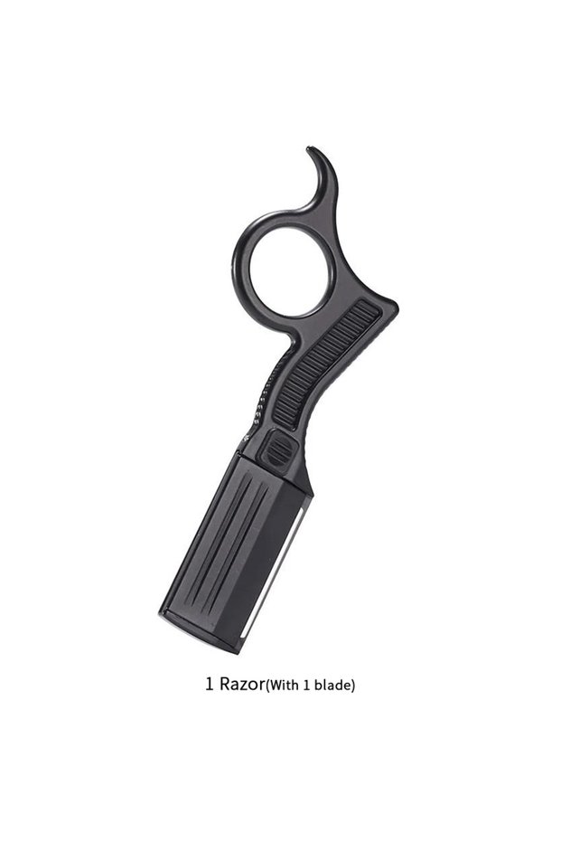 black Razors Men Shaving Barber Tools Hair Razor and Blades Hair Remover Zinc Alloy Double Edge Razo