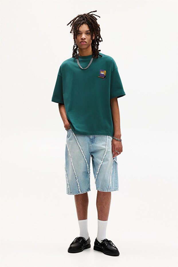 STWD işlemeli t-shirt - 3