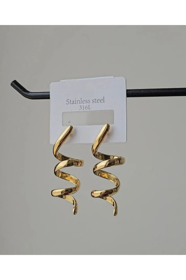 çelik spiral kolye - 1