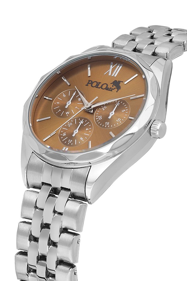 Sport Stylish Women Wrist Watch Silver Coffee Color Pl-1552B5X