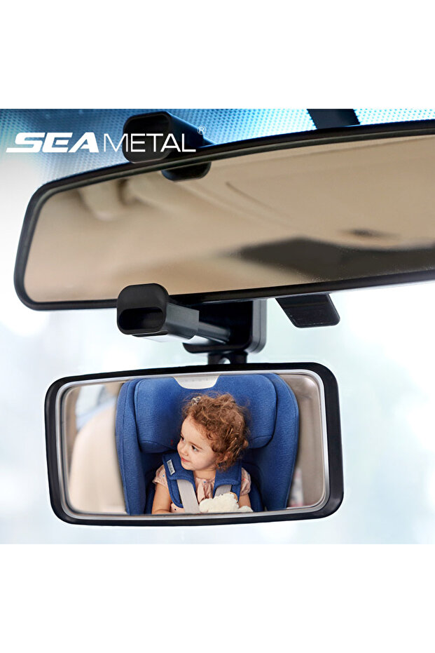 1 pc SEAMETAL Car Baby Observing Mirror Wide Angle Curve Rearview Baby Mirror 360-Degree Rotation Sa