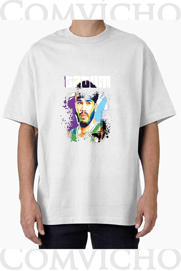 Unisex Tatum V1 Design Printed Oversize T-Shirt