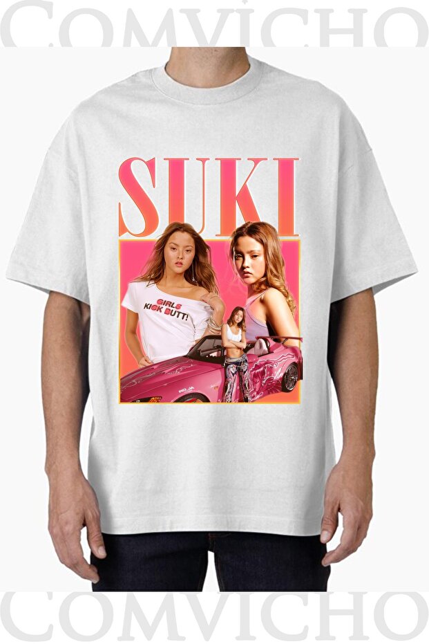 Unisex Sukı V1 Design Printed Oversize T-Shirt