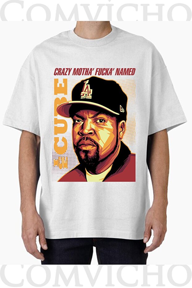 تي شيرت مطبوع بتصميم Ice Cube v1 للجنسين