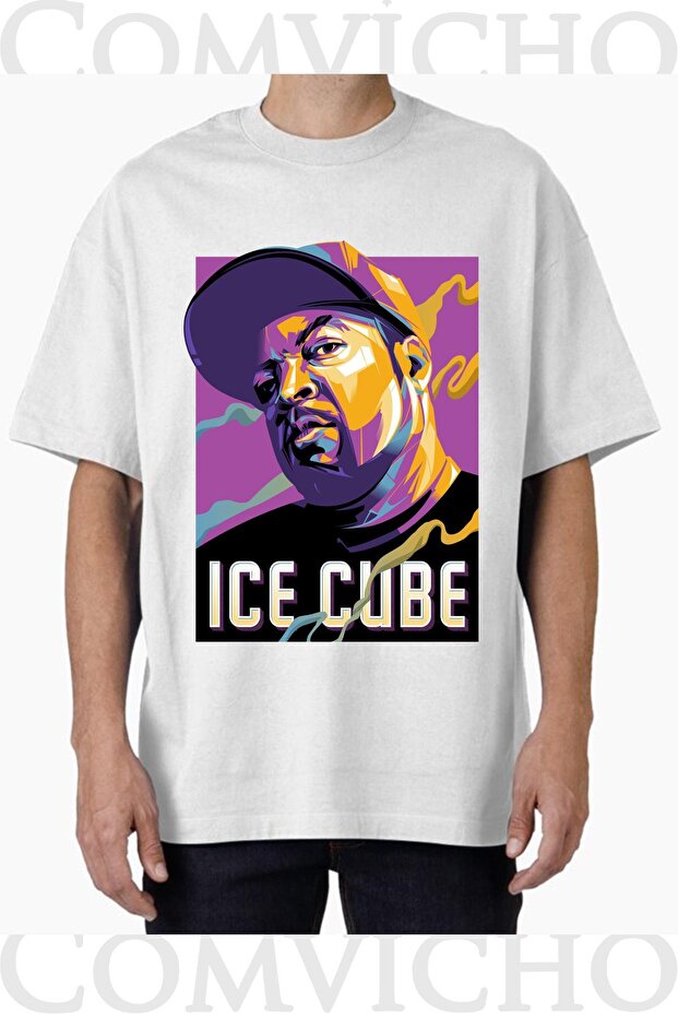 تي شيرت مطبوع بتصميم Ice Cube V2 للجنسين