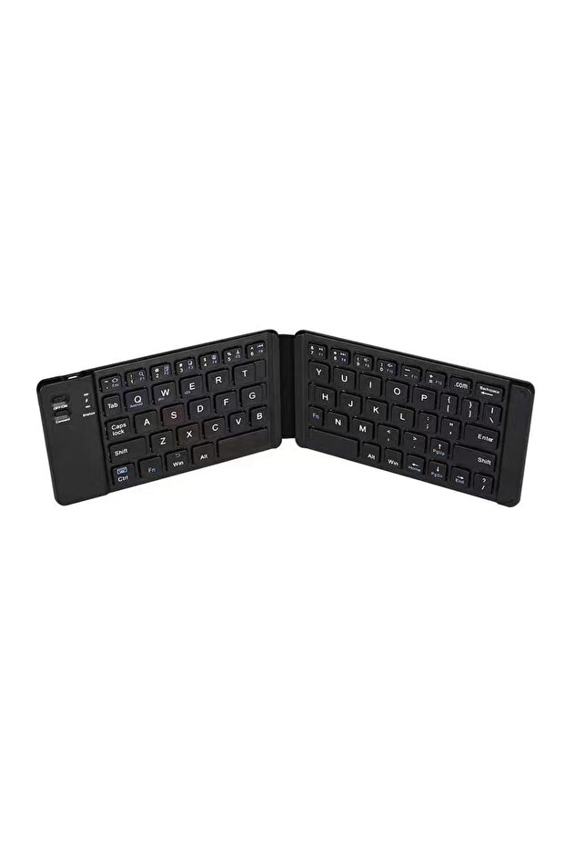 black Dormin Folding Bluetooth Keyboard Wireless Silent Ipad Mobile Phone Tablet Universal Notebook - 1