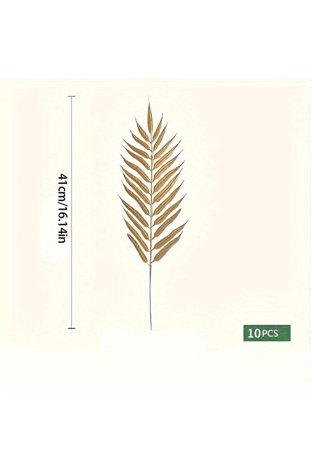 Willow Leaves-10pcs 10Pcs Metallic Golden Artificial Leaves, Tropical Leaf Vase Filling Flowers, Rea