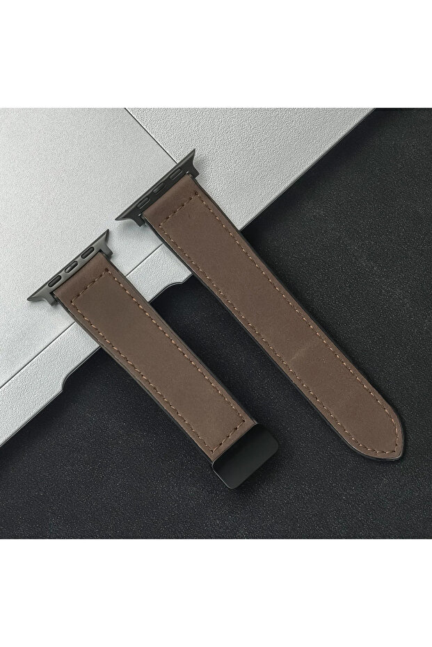 42 44 45 46 49mm HTa Leather+Silicone Strap For Watch 10 42 46mm Ultra2 49mm 44mm 45 41mm 40mm 38 4