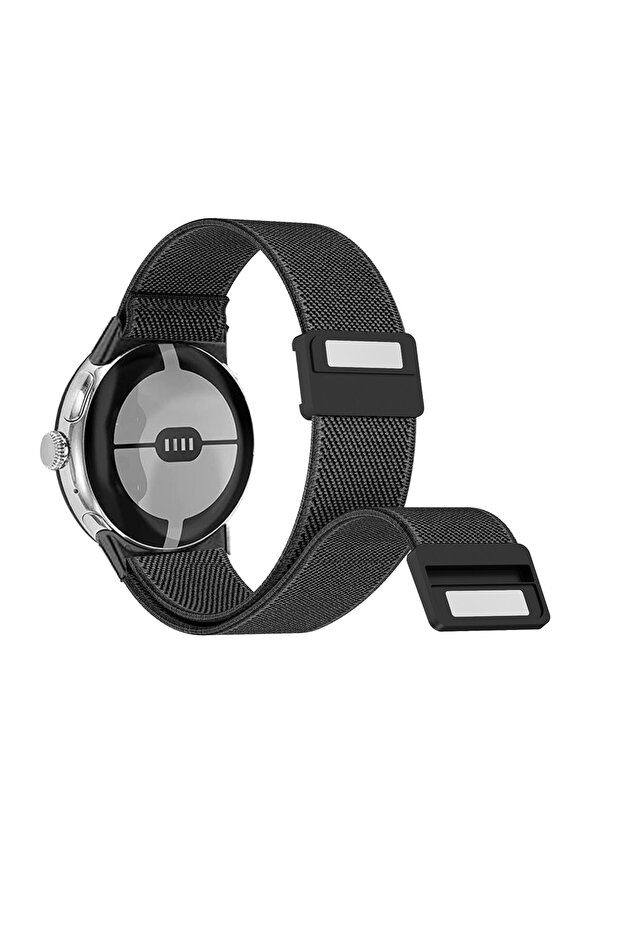 for Google Pixel 1 2 black Magnetic Strap for Google Pixel Watch 1/2 Band Sport Elastic Replacement