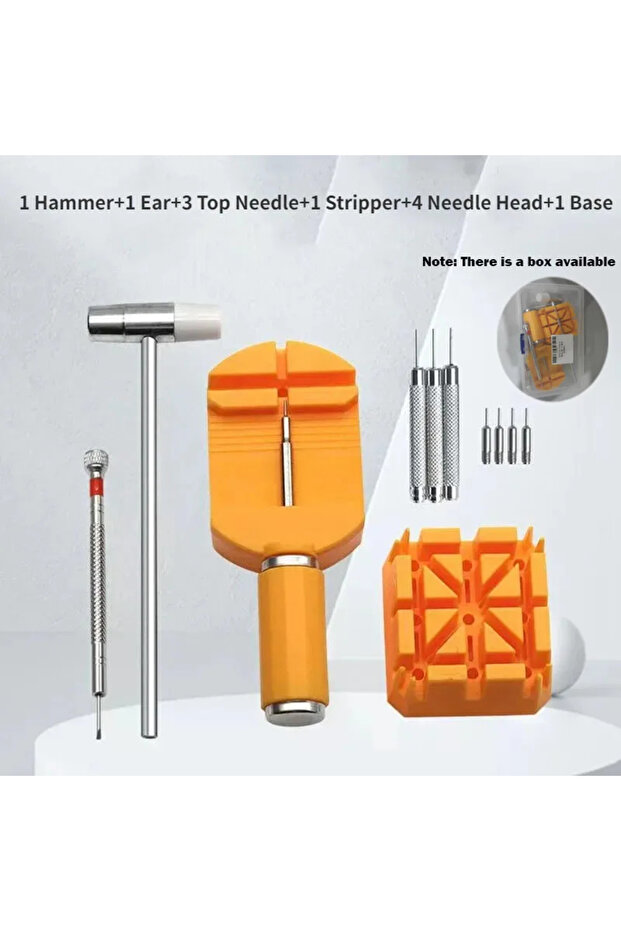 11PACA Watch Repair Tool Set Watch Link Band Slit Strap Bracelet Chain Pin Remover Adjuster Tool Kit