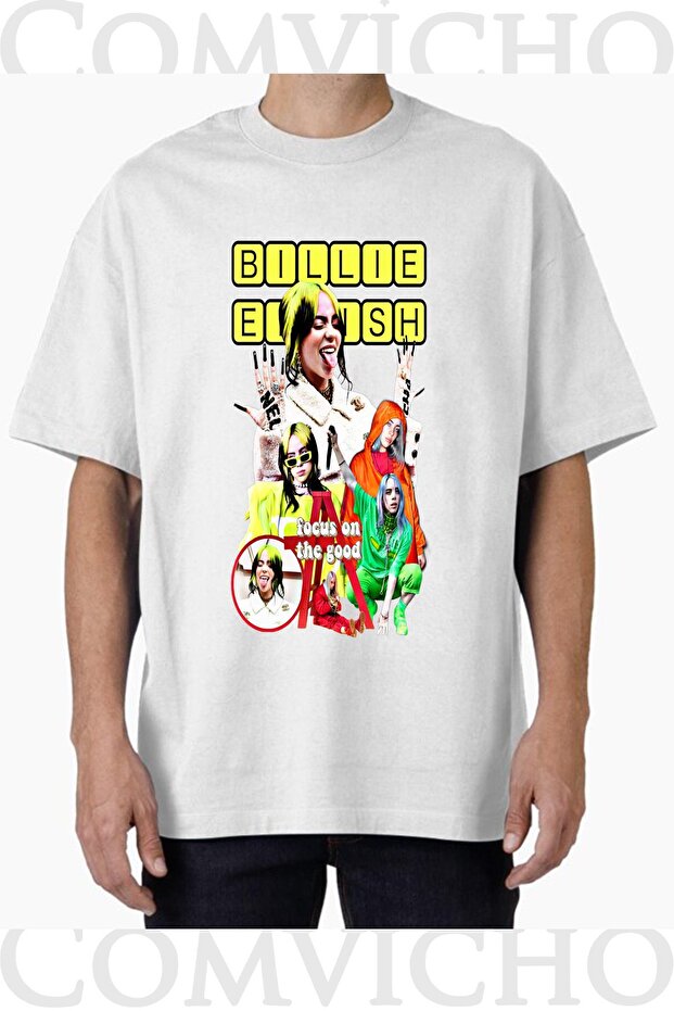 Unisex Bille V5 Design Printed Oversize T-Shirt