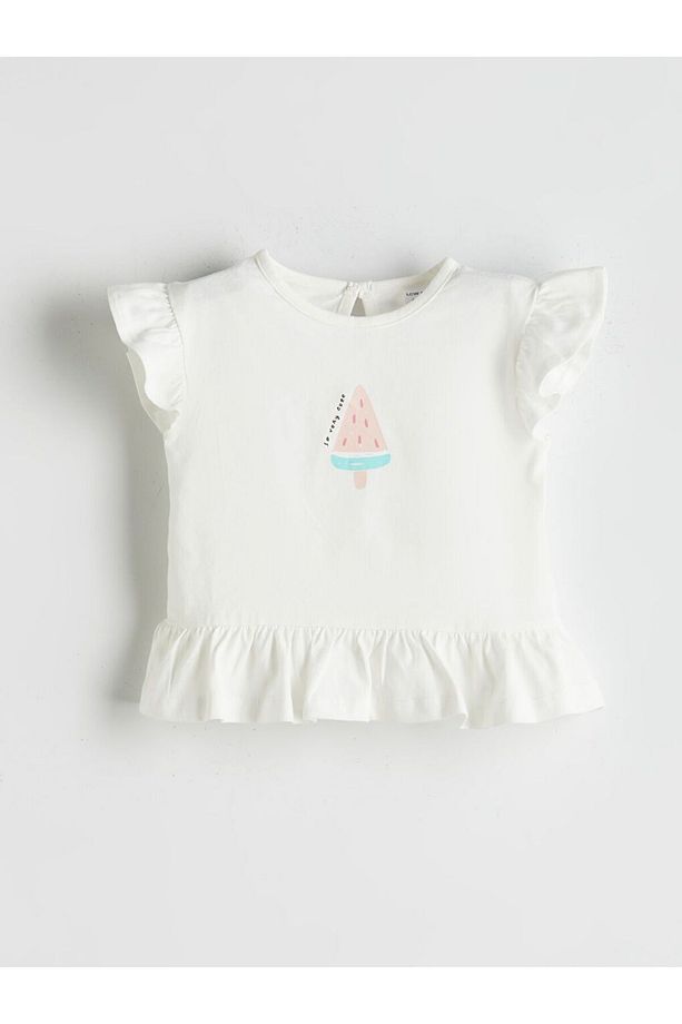 LCW baby Bisiklet Yaka Basic Kız Bebek Takım 3'lü - 2