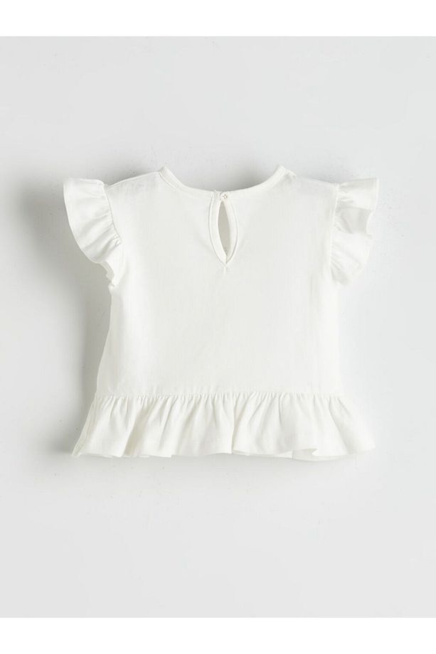 LCW baby Bisiklet Yaka Basic Kız Bebek Takım 3'lü - 3