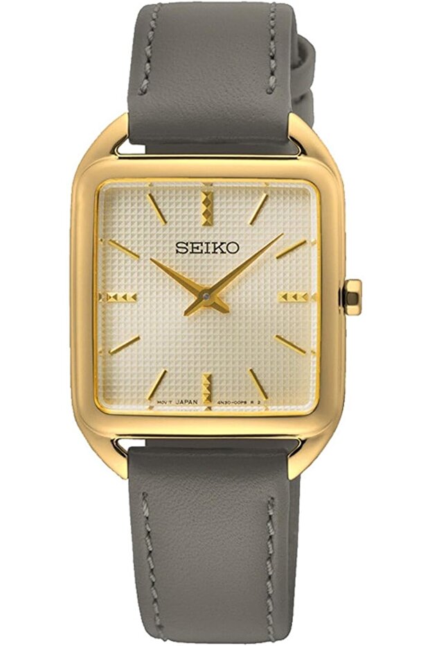 SWR090P1 Women's Analogue Quartz Watch with Leather Strap