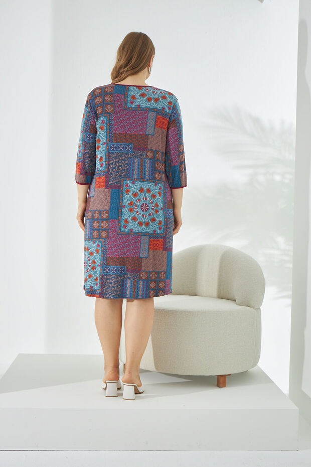 KADIN BATTAL BEDEN ELBİSE - 2