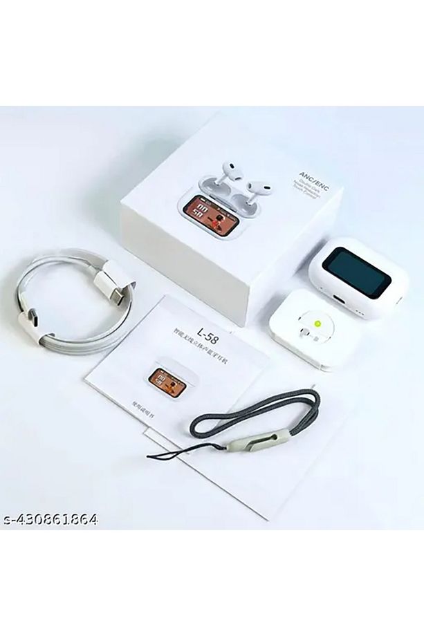 Bilişim Burada L-58 Bluetooth Kulaklık , Dokunmatik Ekranlı, ANC ENC Bluetooth 5,3 - 5