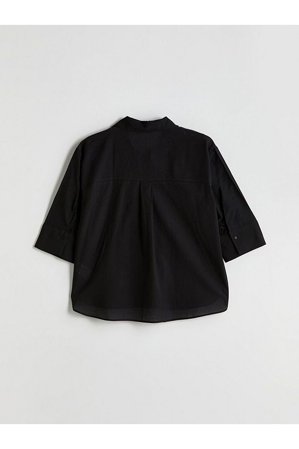LCW Vision Ajurlu Oversize Kadın Gömlek - 6