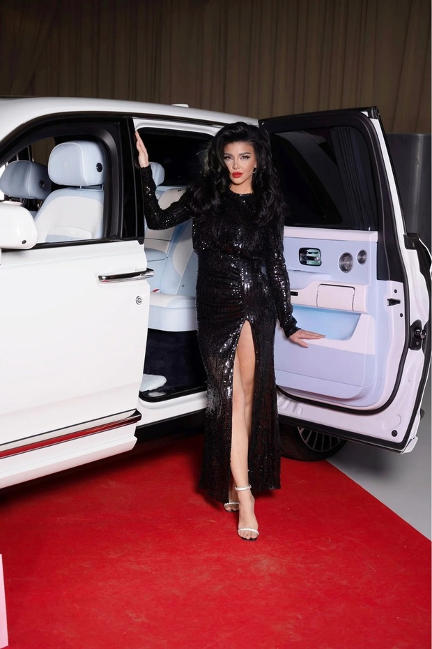 Rochie neagra lunga eleganta Imperatrice - 2