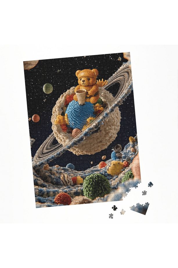100 Parça Puzzle Çift Tasarım Tek Kutu Oyuncak İşçiler Dondurma - 5