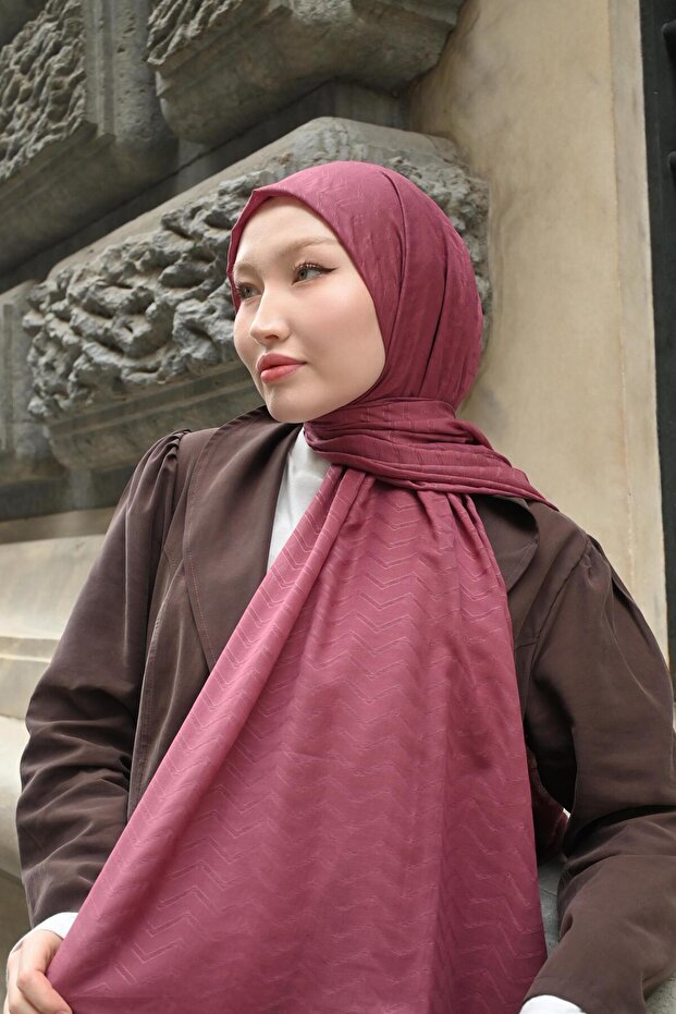 Leylak - Zigzag Desen Bambu Jakar - 4