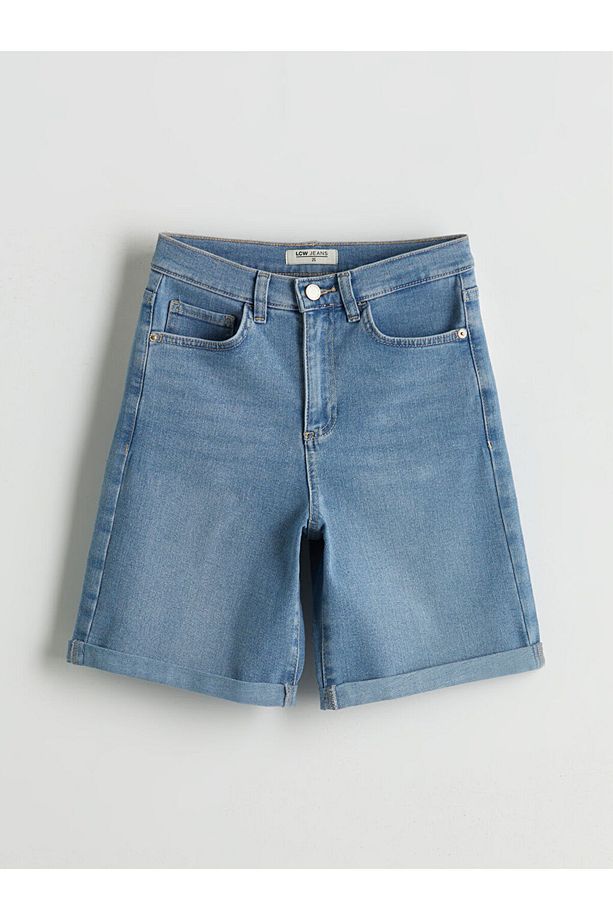 LCW Bermuda Fit Kadın Jean Şort - 1