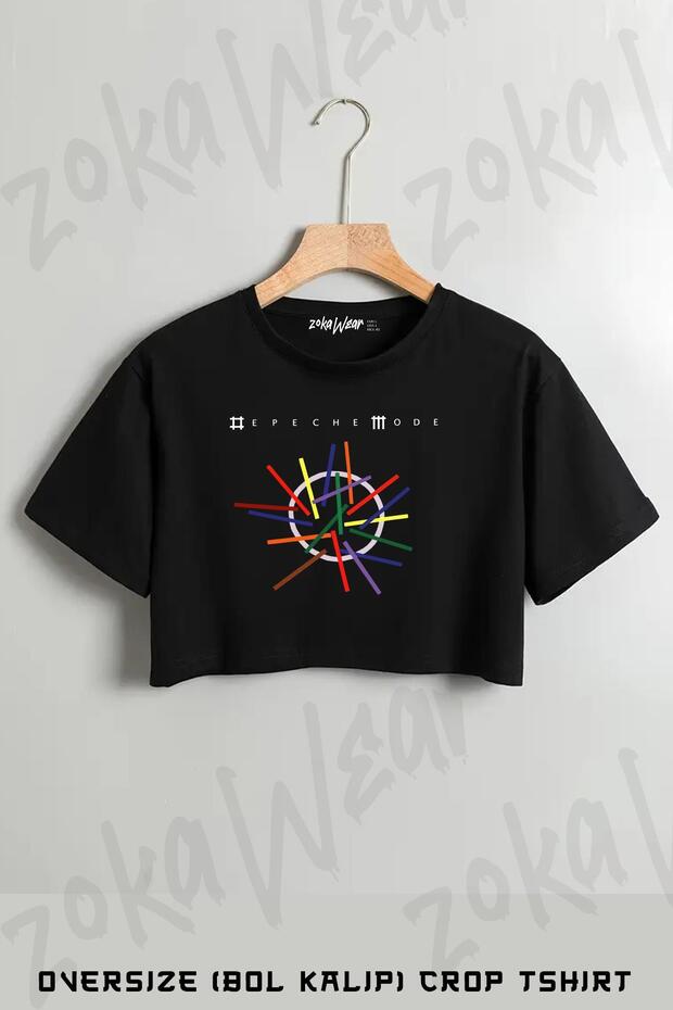 تي شيرت Universe Depeche Mode مطبوع كبير الحجم