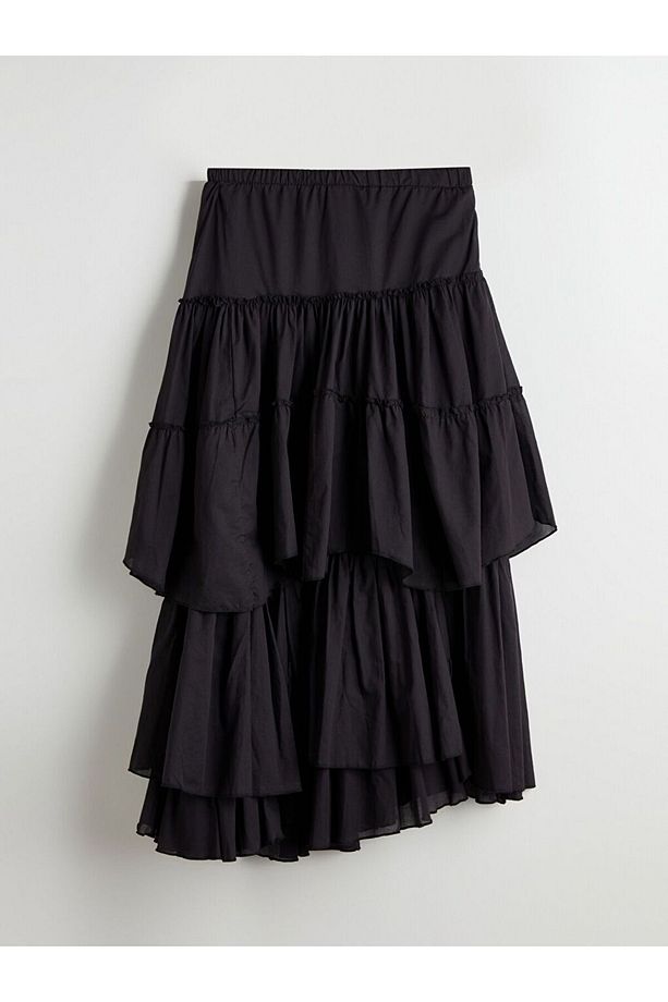 LCW Modest Beli Lastikli Katkat Etek - 5