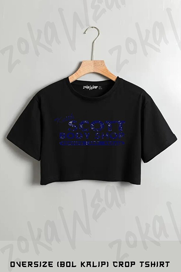 One Tree Hill's Keith Scott Printed Oversize Crop T-Shirt