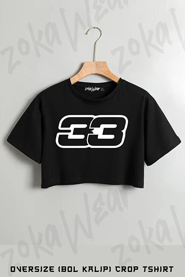 Max Verstappen Formula 1 Number Printed Oversize Crop T-Shirt
