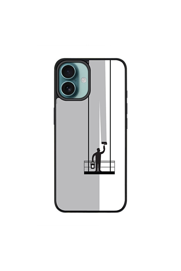 For iPhone 16 Plus Case [Compatible with MagSafe] Slim Magnetic Cover- PaintHanger(Grey)