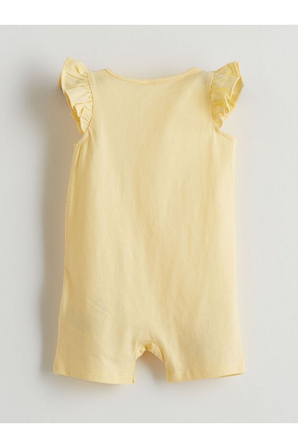 LCW Çiçekli Kız Bebek Penye Tulum 3'lü Fast Moda - 5