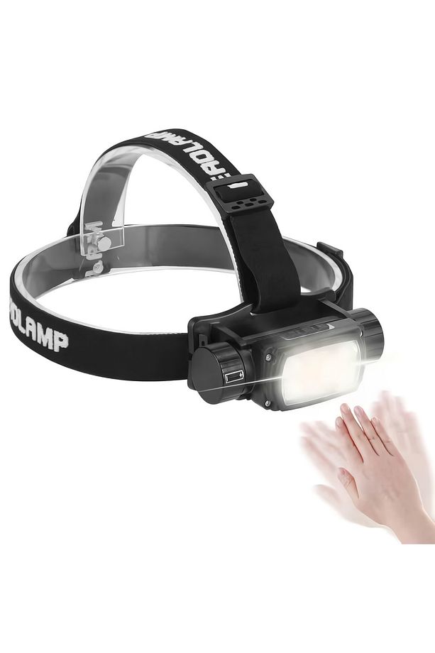 iMounTEK Şarj Edilebilir Hareket Sensörlü 2000lms LED Kafa Lambası Kamp El Feneri 9 Mod P50 - 1