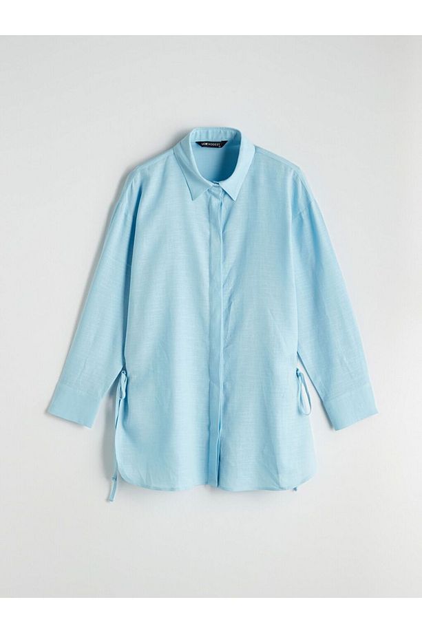 LCW Modest Keten Karışımlı Kadın Gömlek Tunik - 5