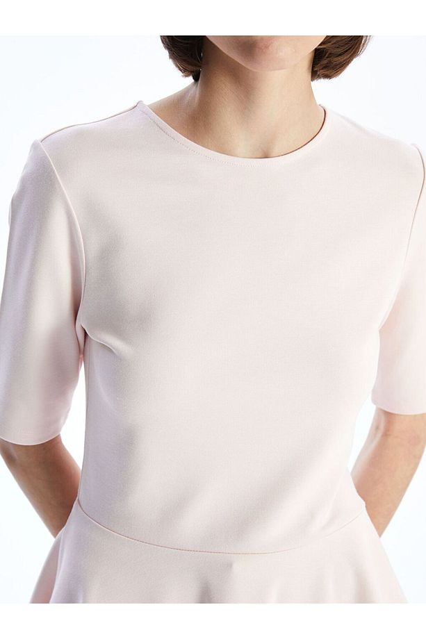 LCW Vision Bisiklet Yaka Peplum Bluz - 3