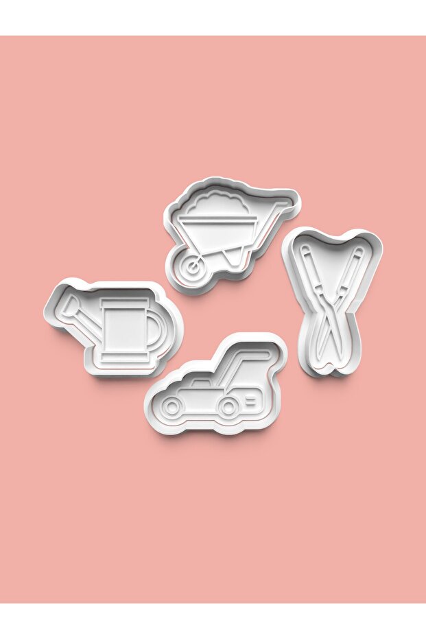 Gardening Cookie Mold and Sugar Dough Mold Set of 4 0575-Set
