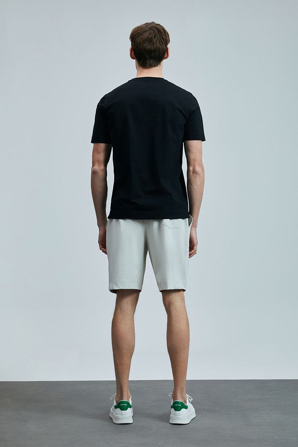 LUFİAN Onıx Modern Grafik T- Shirt Siyah - 6