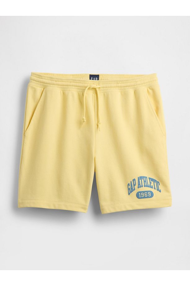 Erkek Sarı VintageSoft Athletic Gap Logo Easy Şort - 2