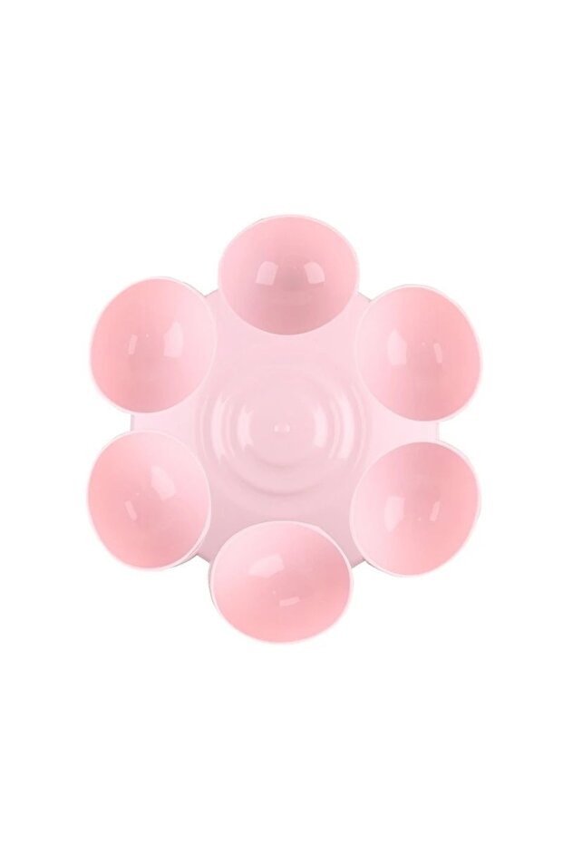 Flower-Shaped Cat Food Bowl with 6 Feeding Stations