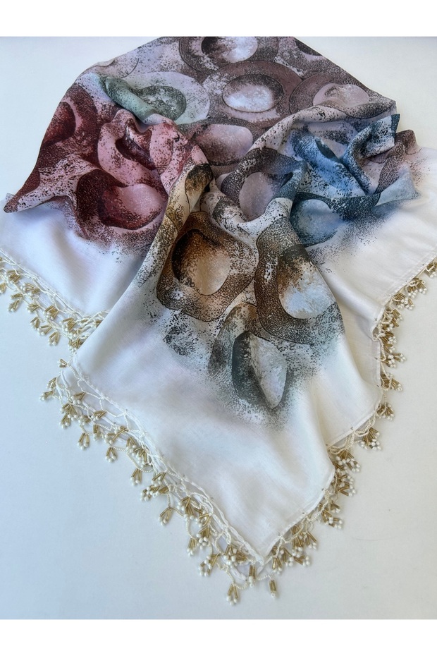 Handcrafted Handcrafted Edge Beaded Writing Cheesecloth Yemeni Dowry Gift
