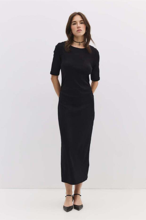 Einfaches Midikleid